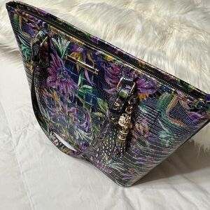 Brahmin multicolor floral tote.